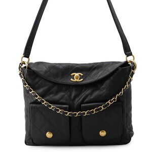 Chanel Shoulder Bag, Coco Mark, Matelassé Hobo Caviar Skin, AS5384, CHANEL 2-...